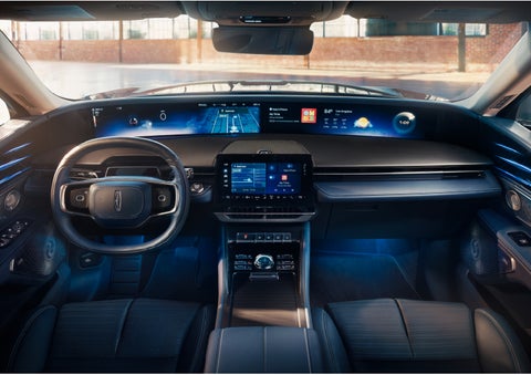 The panoramic display is shown in a 2024 Lincoln Nautilus® SUV. | Griffin Lincoln in Tifton GA
